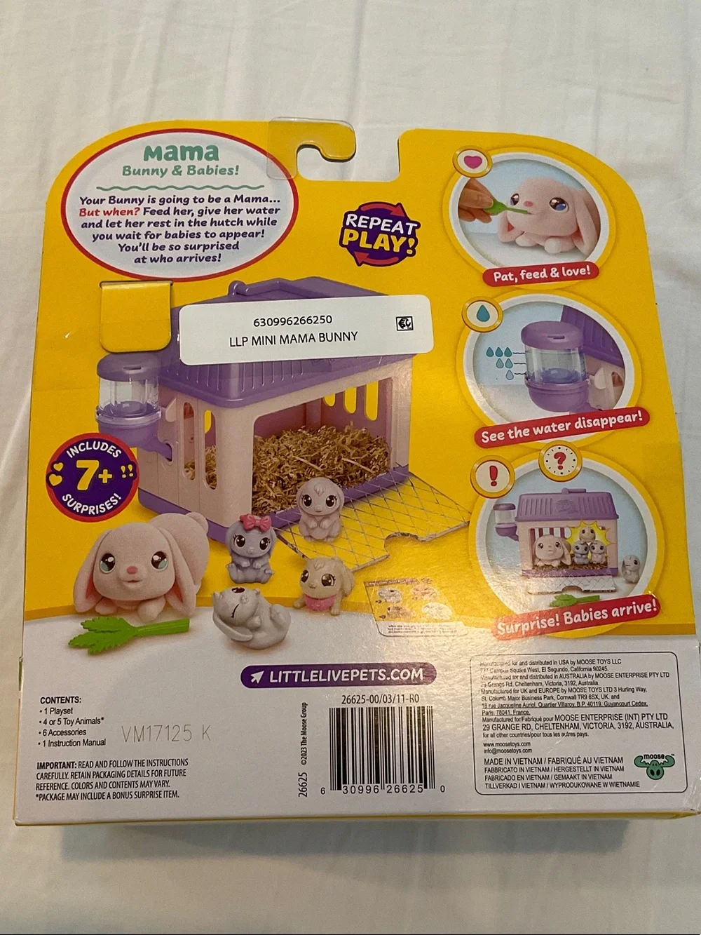 Mama Surprise! Pet Playset - Purple and White